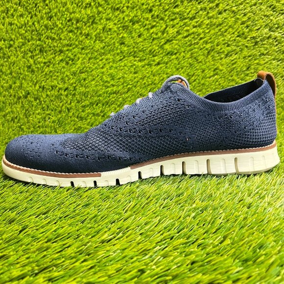 Cole Haan Zerogrand Stitchlite Mens Size 11.5 Blue White Casual Oxford Shoes main image 6
